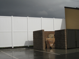 12 foot white privacy